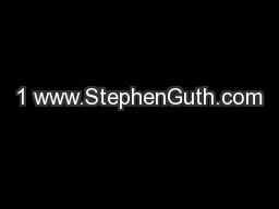 1 www.StephenGuth.com