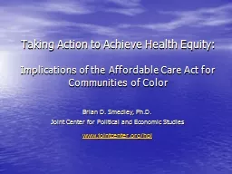 Taking Action to Achieve Health Equity: