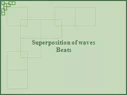 Superposition of waves