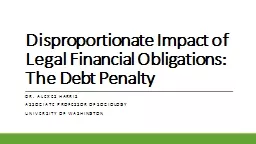 Disproportionate Impact of Legal Financial Obligations:  Th
