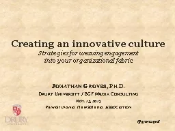 Creating an innovative culture