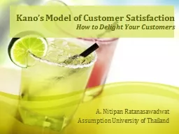 Kano’s Model of Customer Satisfaction