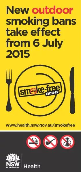 New outdoorsmoking bans take eect from 6 July 2015www.health.nsw.gov.