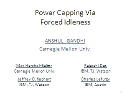 Power Capping Via
