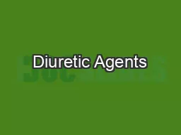 Diuretic Agents