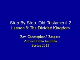 Step By Step: Old Testament 2