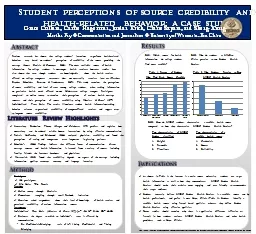 Student perceptions of source credibility and health-relate