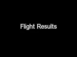 Flight Results