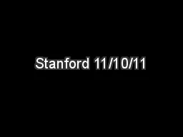 Stanford 11/10/11