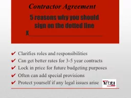 5 reasons why you should sign on the dotted line