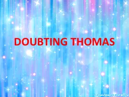 DOUBTING THOMAS