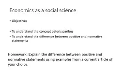 Economics as a social science