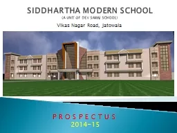 SIDDHARTHA MODERN SCHOOL