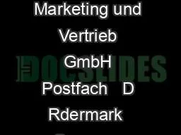 mm  mm  mm  mm  mm  mm Contact BRUNO Marketing und Vertrieb GmbH Postfach   D Rdermark