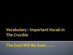 Vocabulary : Important Vocab in