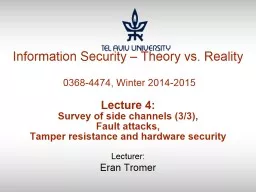 Information Security – Theory vs. Reality
