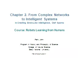 Chapter 2. From Complex Networks