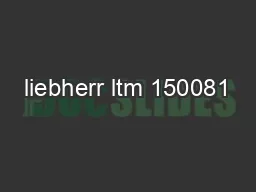 Liebherr ltm 150081