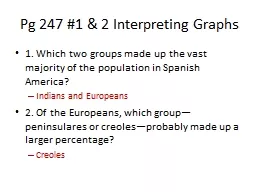 Pg  247 #1 & 2 Interpreting Graphs