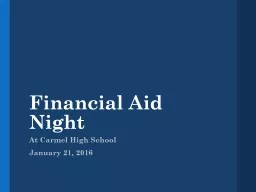 Financial Aid Night
