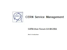 CATIA User Forum 14-04-2011