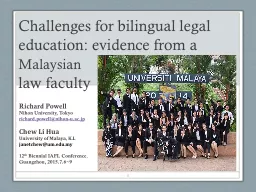 Challenges for bilingual legal  education: evidence from a