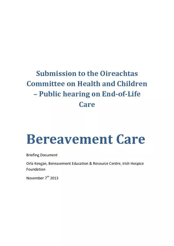 Submission to the Oireachtas