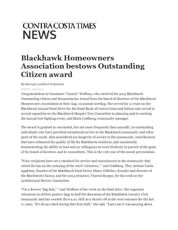 Blackhawk Homeowners