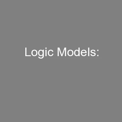 Logic Models: