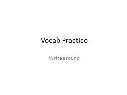 Vocab Practice