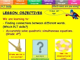 PPT-We are learning to: thumbnail