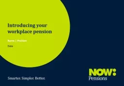 Introducing your workplace pension