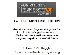 1.4.  FIRE MODELING THEORY
