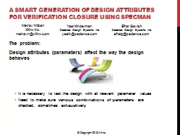 A  smart generation of Design Attributes