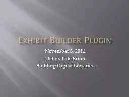 Exhibit Builder Plugin