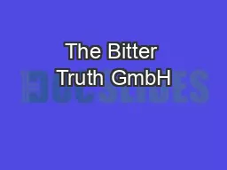 The Bitter Truth GmbH