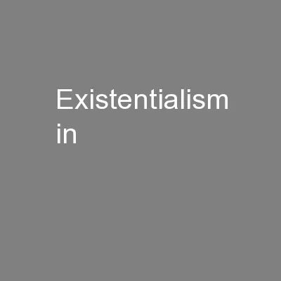 Existentialism in
