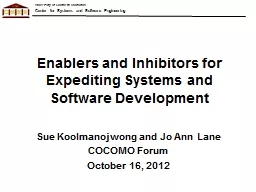 Enablers and Inhibitors for Expediting Systems and Software
