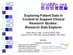 Exploring Patient Data in Context to Support Clinical Resea