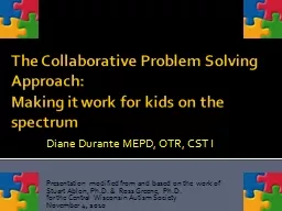 The Collaborative Problem Solving Approach: