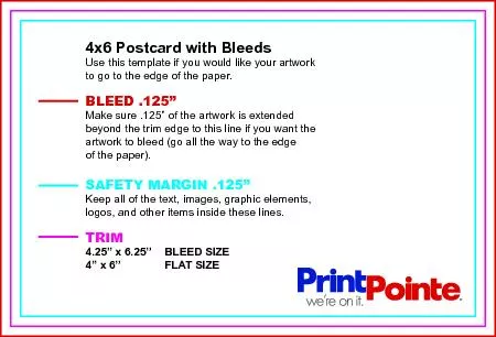 4x6 Postcard with Bleeds