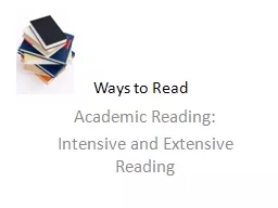 Ways to Read