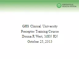 GHS Clinical University