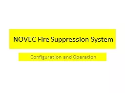 NOVEC Fire Suppression System