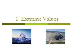 1  Extreme Values