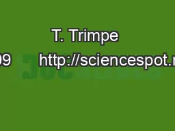 T. Trimpe 2009      http://sciencespot.net/