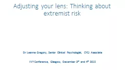 Adjusting your lens: Thinking about extremist risk