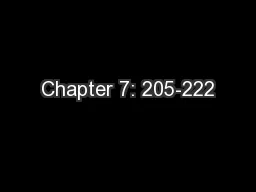 Chapter 7: 205-222