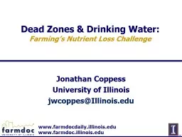 Dead Zones & Drinking Water: