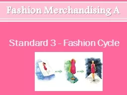 Fashion Merchandising A